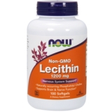 NOW - Non-GMO Lecithin 1200mg 100 gel kapsula