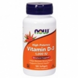 NOW - Vitamin D3 1000 IU 180 gel kapsula