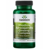 Swanson - Rhodiola Ashwagandha Ginseng Complex 60 kapsula